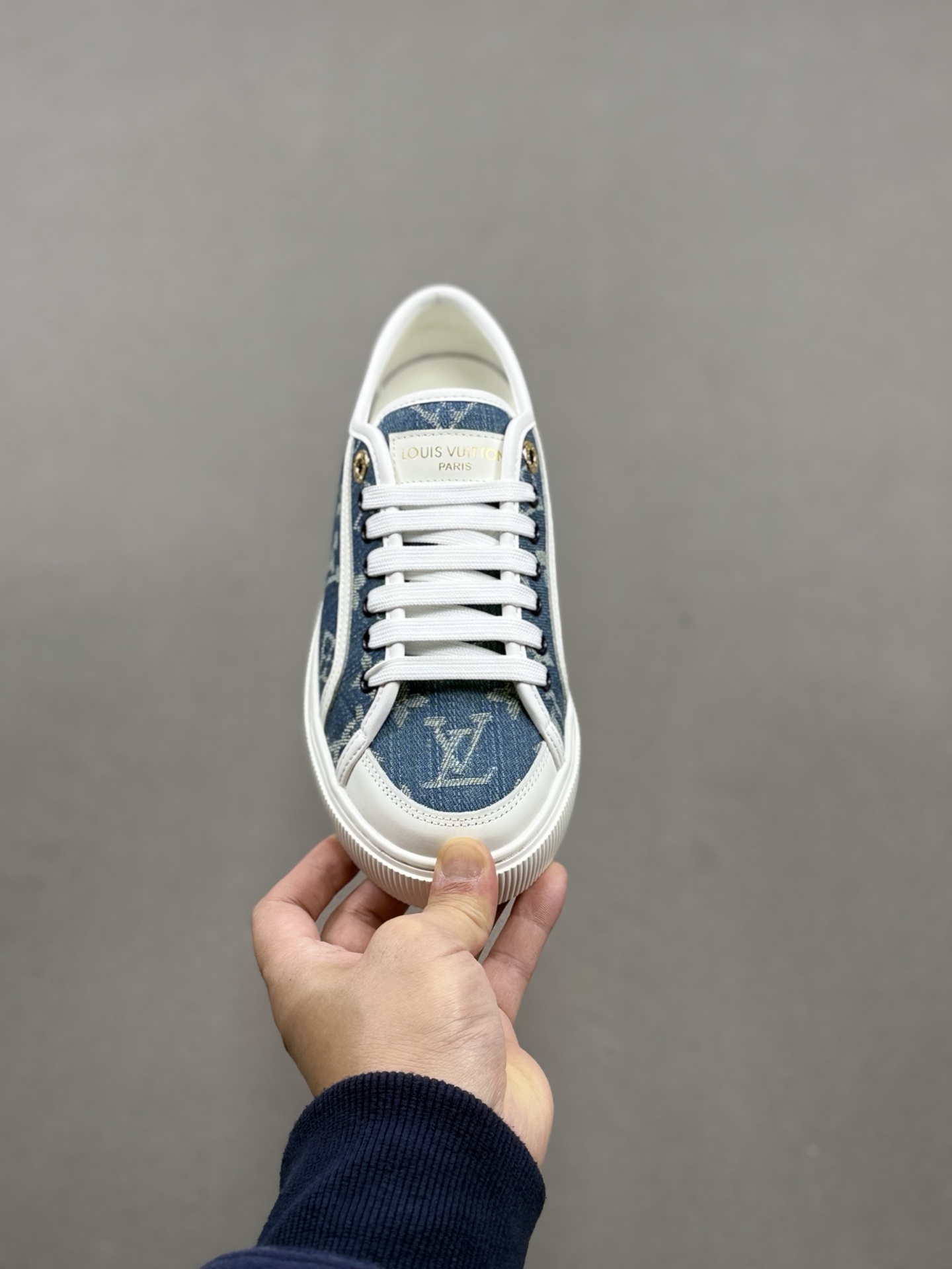 420 LV 2025ss最新Lagoon系列 丹宁牛仔布 压花 休闲鞋 帆布鞋