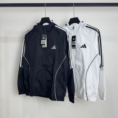 Adidas BAS Series Classic Embroidered Windbreaker Jacket - Lightweight