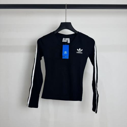 Adidas Women's Long Sleeve T-Shirt with Embroidered Logo 1 Adidas Women's Long Sleeve T-Shirt with Embroidered Logo