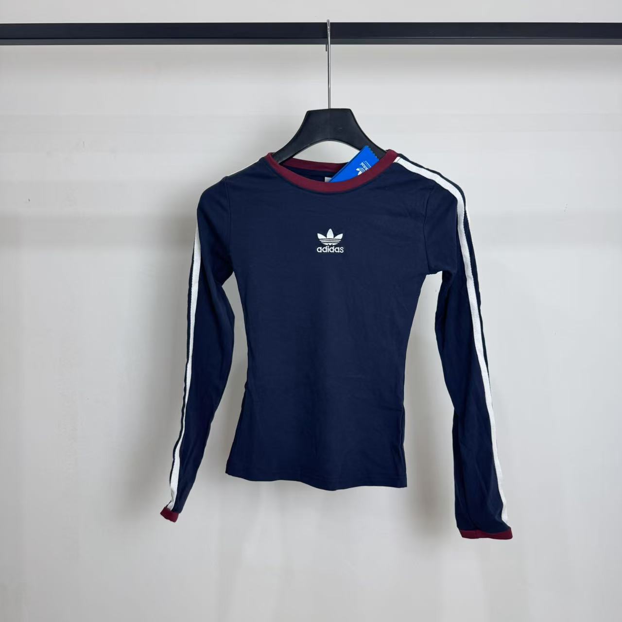 Adidas Summer T-shirt: Heavy Embroidery, Pure Cotton, Blue Color, Inspiring Brand Values