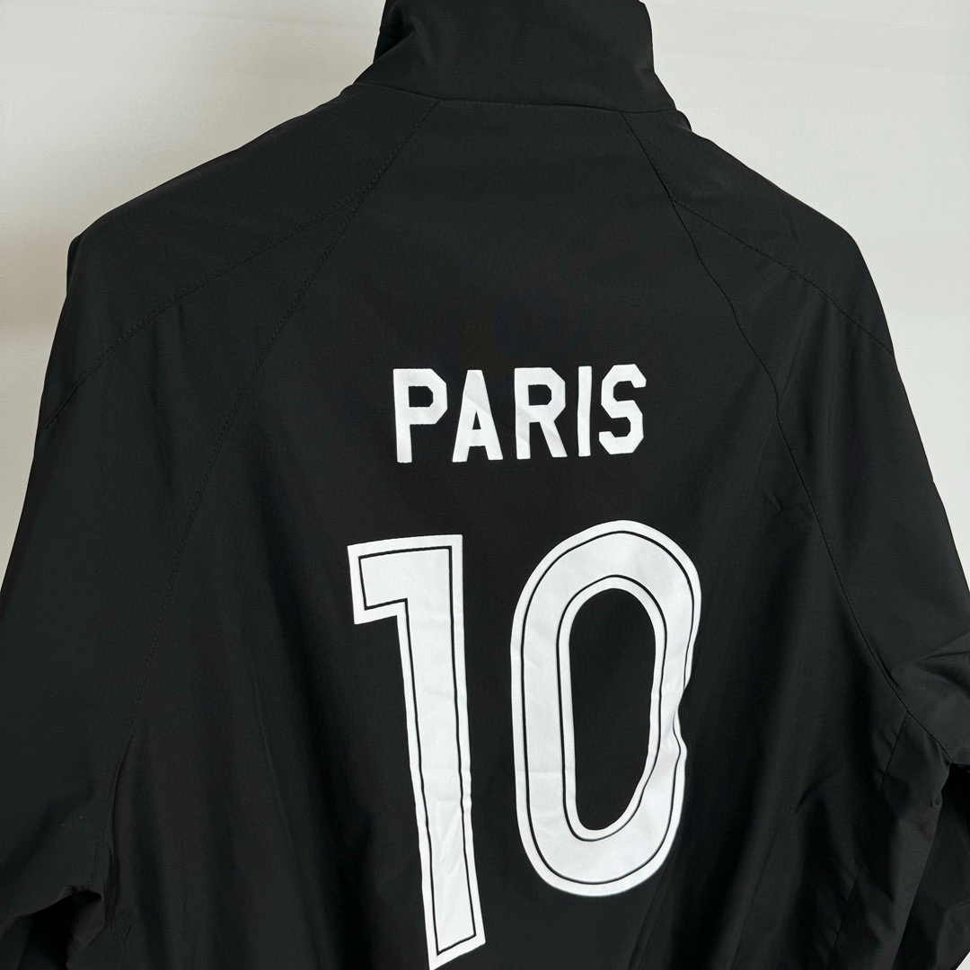 Balenciaga Paris BLCG 24SS United Football Jacket: High-Quality, All-Fruit Fabric, Custom Zipping, Unisex, Black, Various Sizes - 图片 7