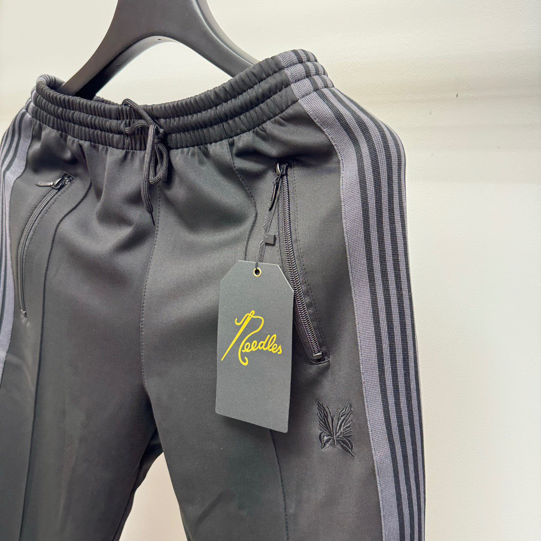 Needles Butterfly Embroidered Striped Track Pants - Retro Style, Comfortable Fit 6 i1740055503135 4565 0 4