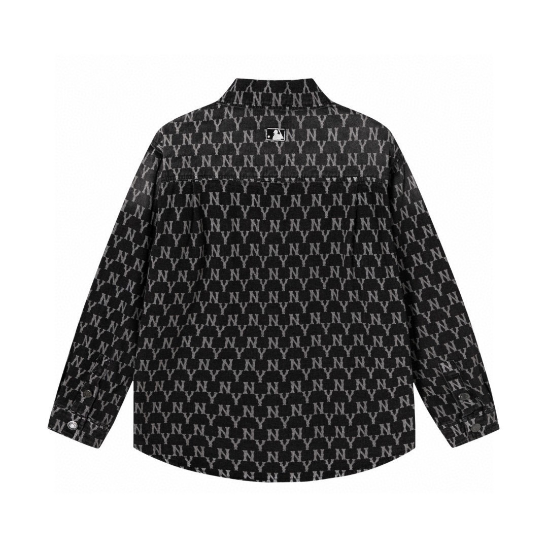 MLB Yankees NY All-Over Print Denim Jacket - Custom Cotton, Comfortable Fit 8 i1740055696144 2659 0 6