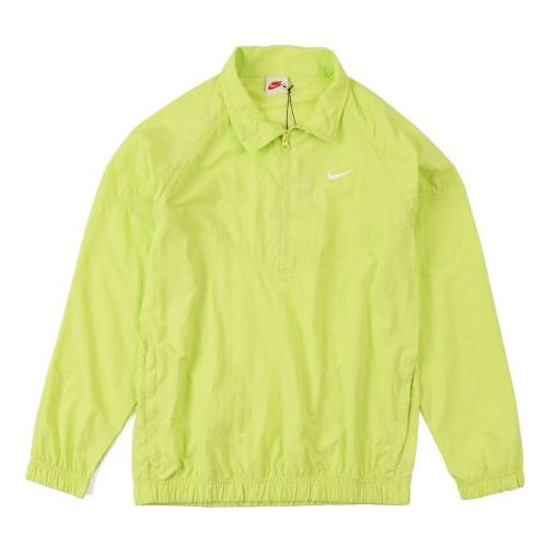 Nike x Stussy Woven Half-Zip Anorak Jacket - Lime Green, Limited Edition 1 Nike x Stussy Woven Half-Zip Anorak Jacket - Lime Green, Limited Edition