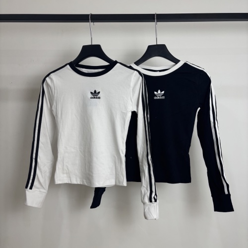 Adidas Trefoil Embroidered Long Sleeve T-Shirt - Comfortable & Stylish
