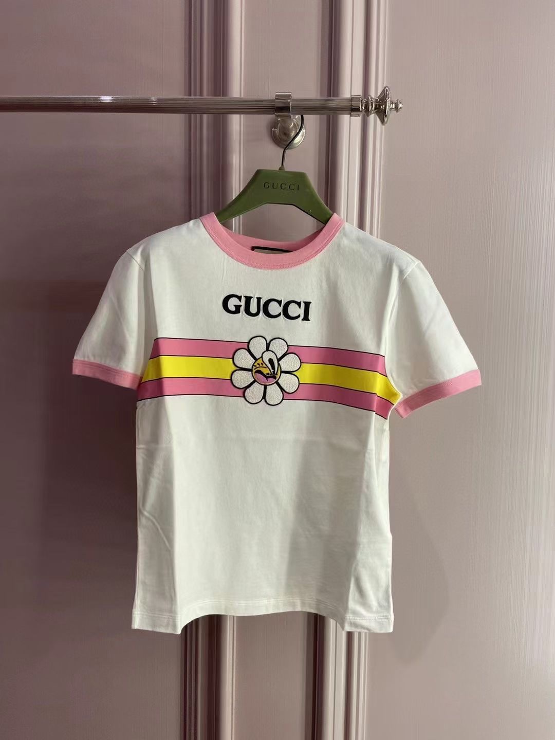 Gucci Abbigliamento T-Shirt Ricamo Cotone Collezione Primavera