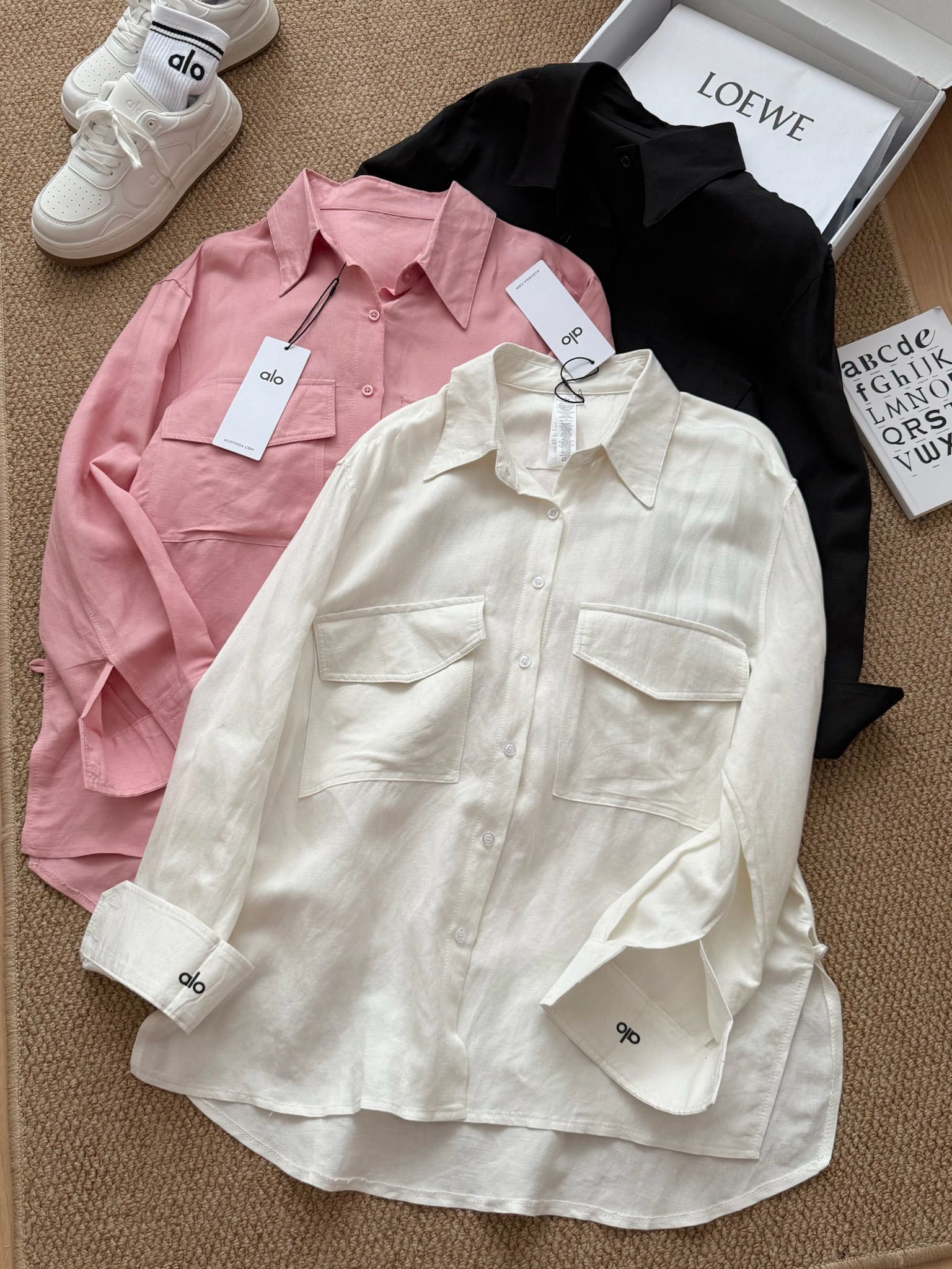 Fashionable Pure Linen Shirt P644 with Unique Charisma in Three Colors - 图片 5