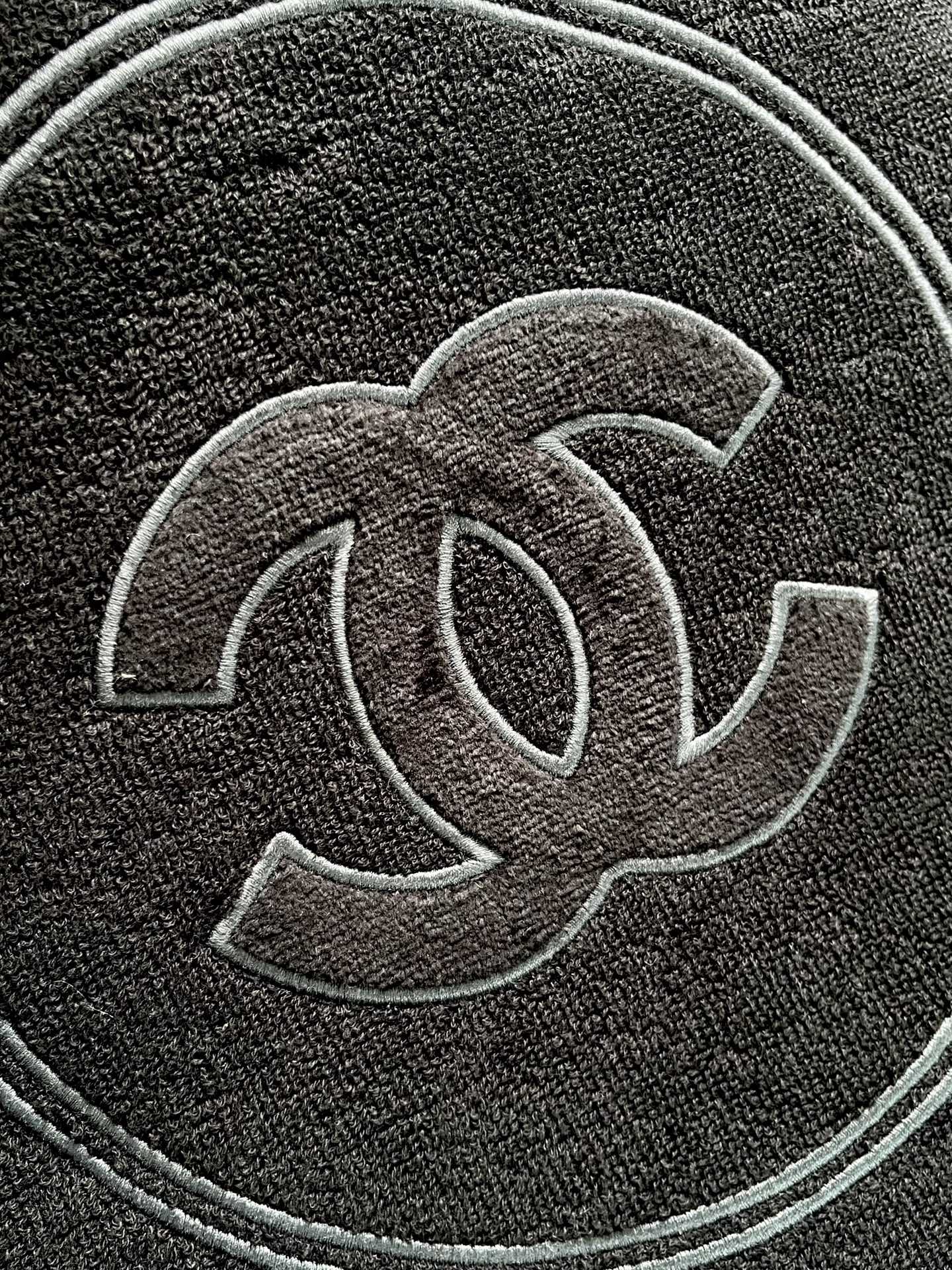 Chanel Gray CC Logo Hobo Bag