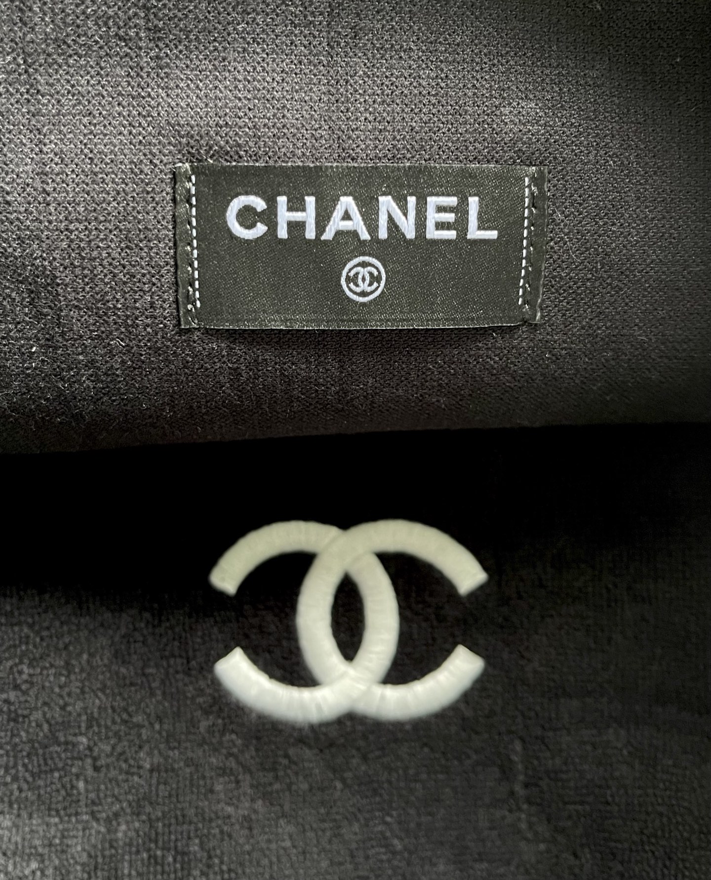 Chanel Two-Tone CC Logo Hobo Bag