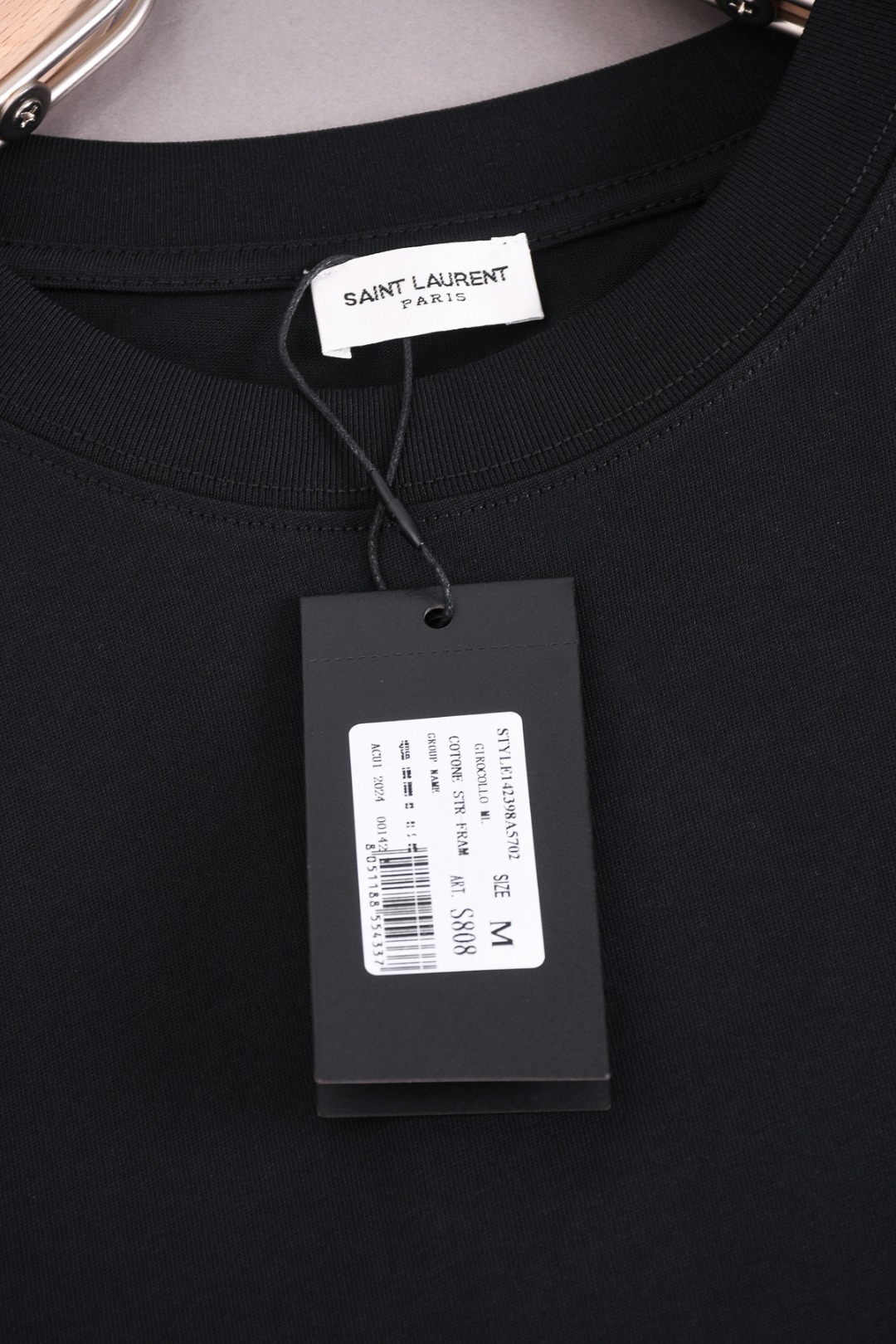 Classic YSL St. Roland Logo Short-Sleeved T-Shirt in 4 Colors, 4 Sizes - 图片 8
