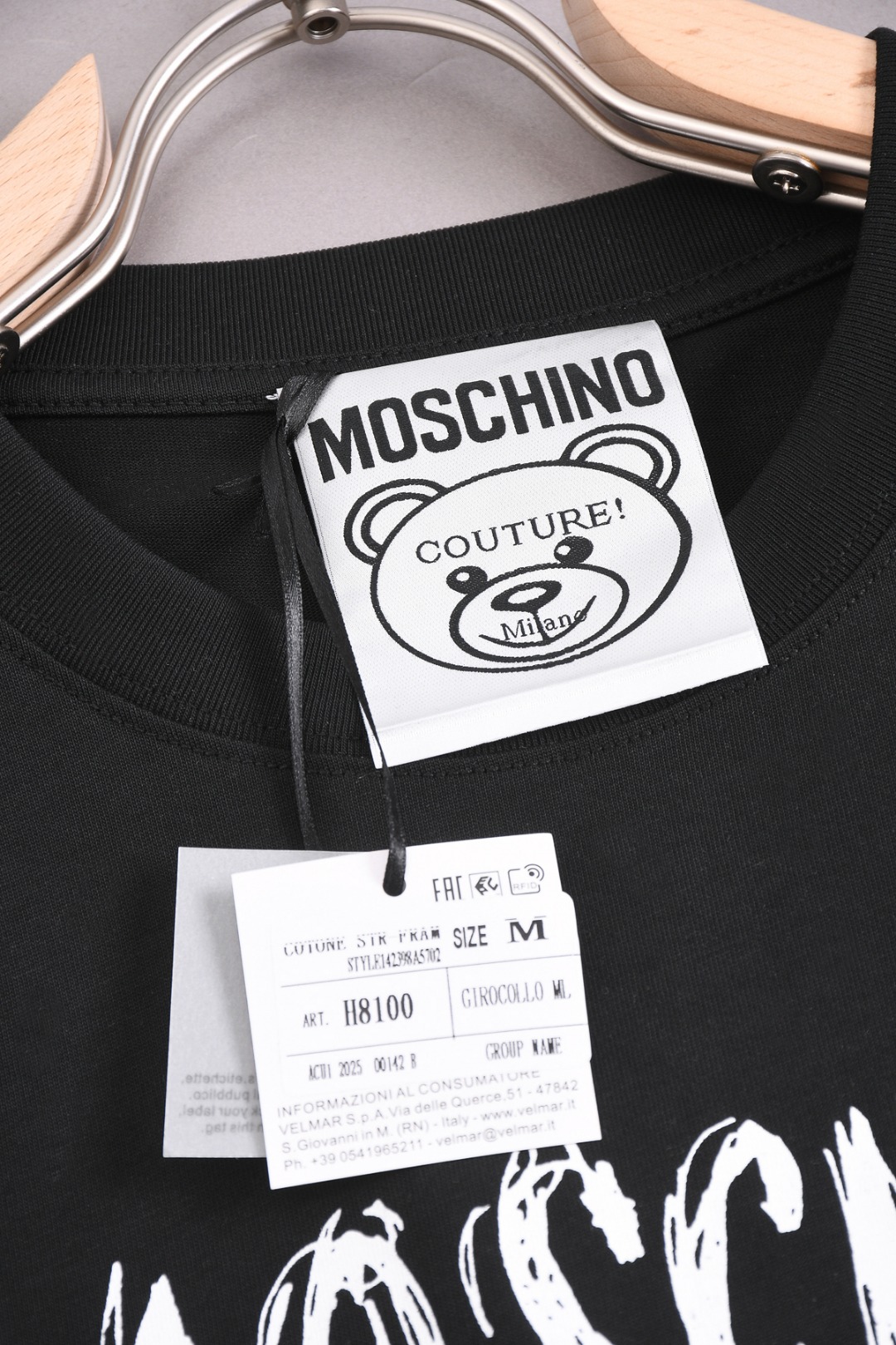 CJ Moschino 25SS Men’s Classic Logo T-Shirt in Yellow, Black, and Red - 图片 7