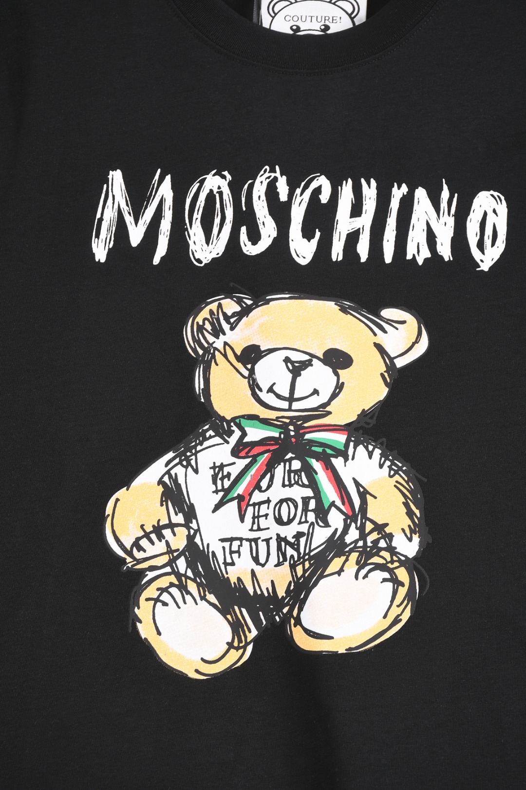 CJ Moschino 25SS Men’s Classic Logo T-Shirt in Yellow, Black, and Red - 图片 5