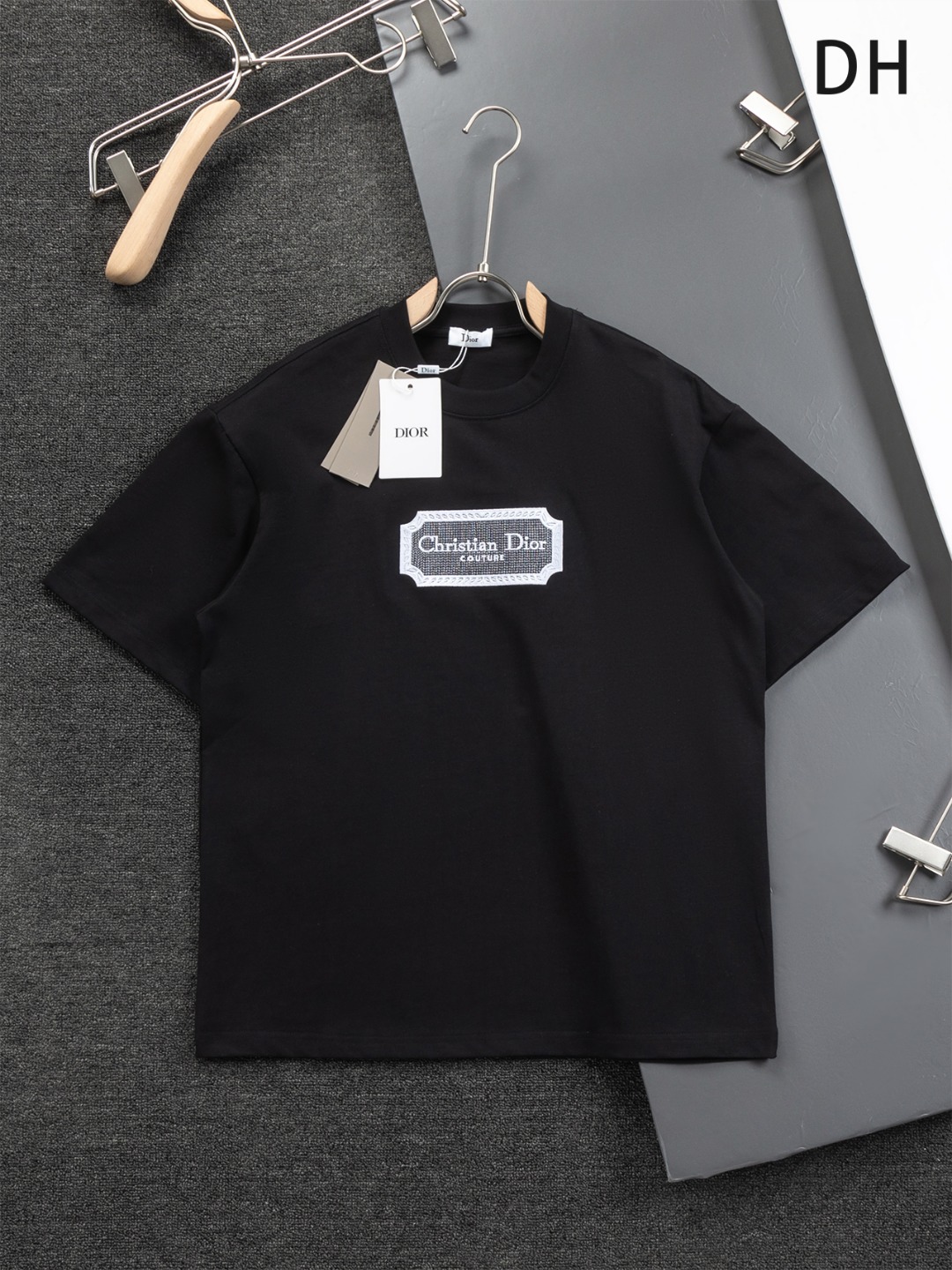 Dior CD Microwidese S-XL Shirt with Embroidered Logo – Classic Luxury Fashion Piece - 图片 1
