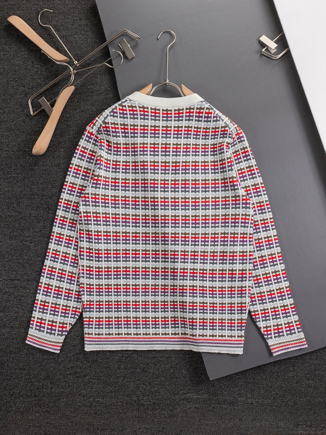 Dior Sweater Wool Cashmere Blend Multi-Color Grid Pattern Unisex Style 3 o 1j2ni4blqo721u0l1ol91g0k16uq0