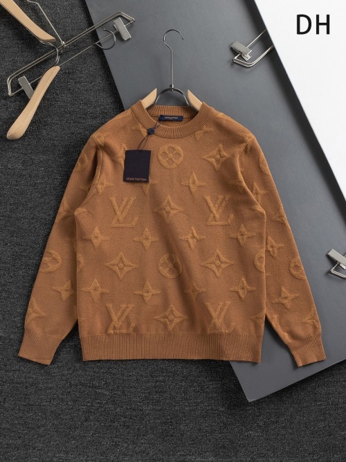 Louis Vuitton Sweater Men's Women's Jacquard Embroidered Logo Unisex 16 Louis Vuitton Sweater Men’s Women’s Jacquard Embroidered Logo Unisex