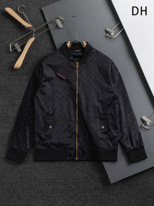 Louis Vuitton Monogram Jacquard Zipped Jacket Black for Men and Women 1 Louis Vuitton Monogram Jacquard Zipped Jacket Black for Men and Women