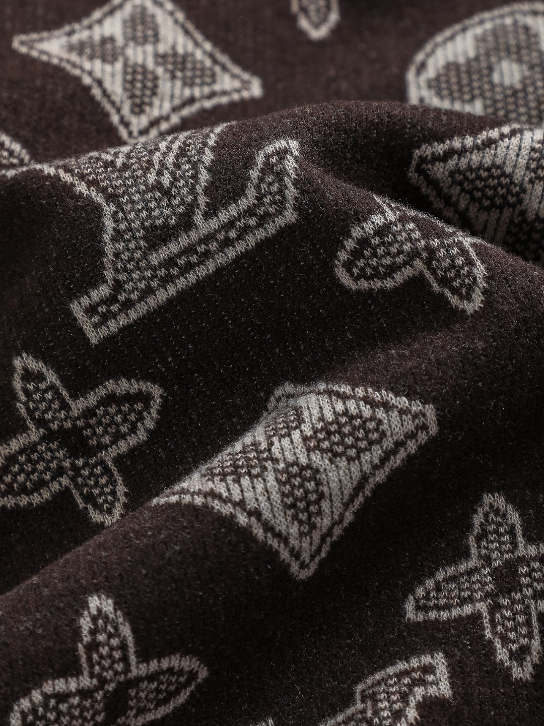 Louis Vuitton Sudadera con Capucha Jacquard Trébol Monograma Marrón Unisex 12 o 1j485o5161bfms3n1so91q37t24e