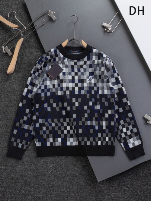 Louis Vuitton Men's Jacquard Knit Sweater Runway Fashion Mosaic 1 Louis Vuitton Men’s Jacquard Knit Sweater Runway Fashion Mosaic