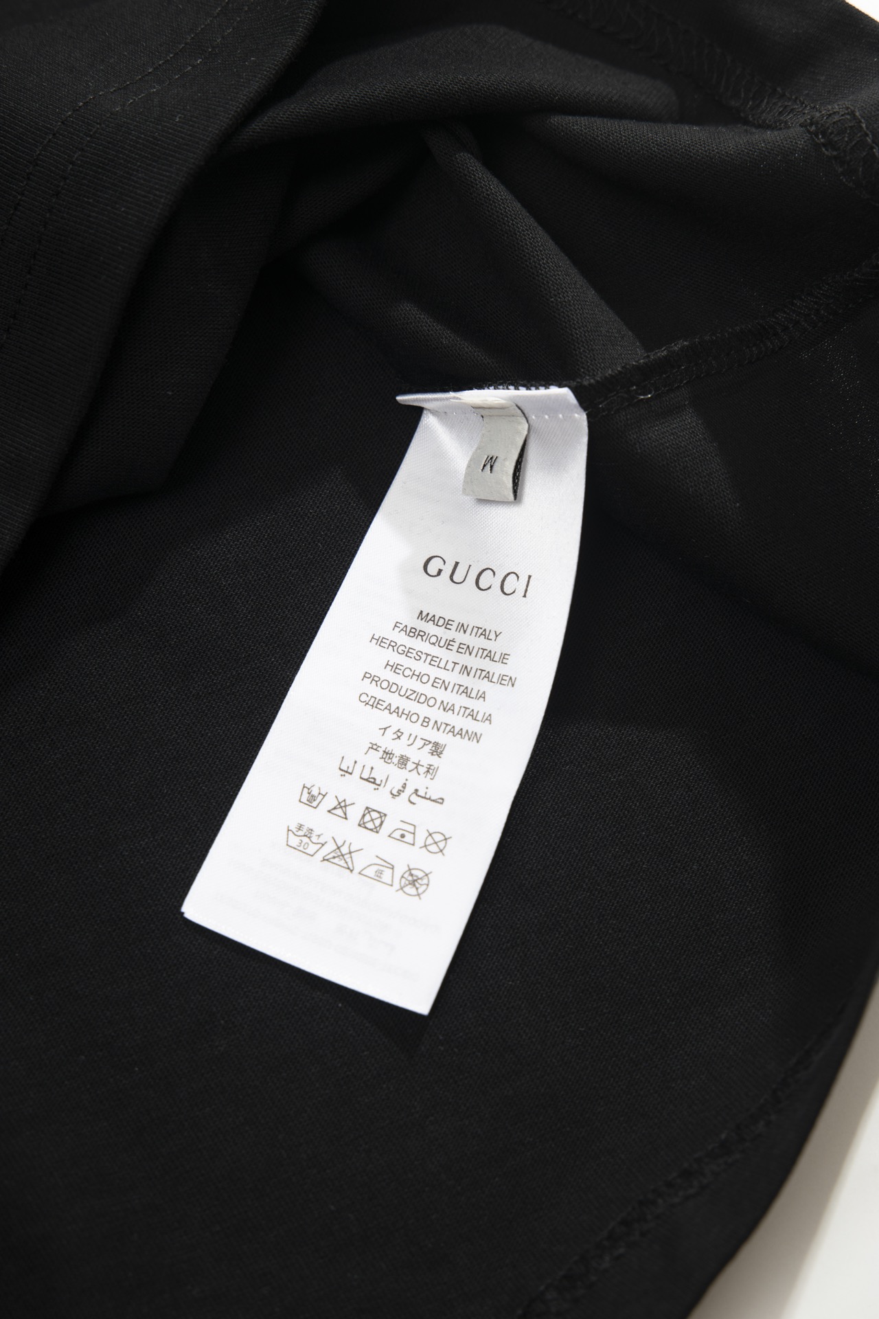 S56Gucci古驰金典款Gucci标识印花短袖标识精致升级灵感源自八十年代复古印花原版面料官方同款定制