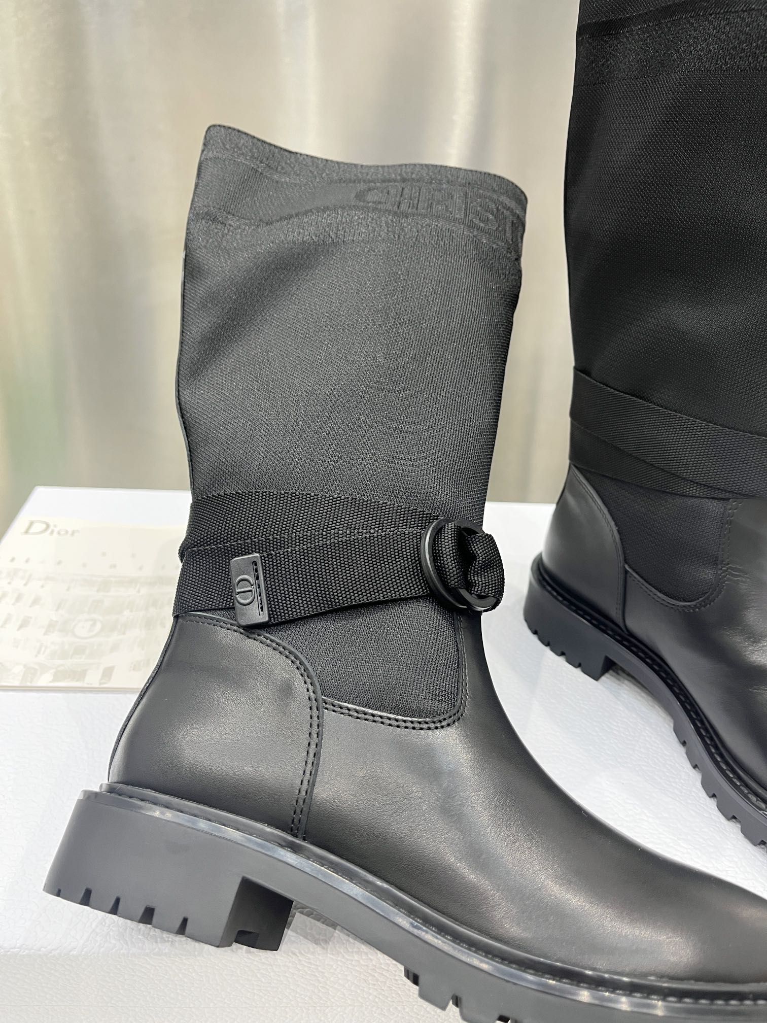 Dior Women's Black Leather Long Boots Comfortable and Stylish, Size 35-41 9 i1698599947 7981 7