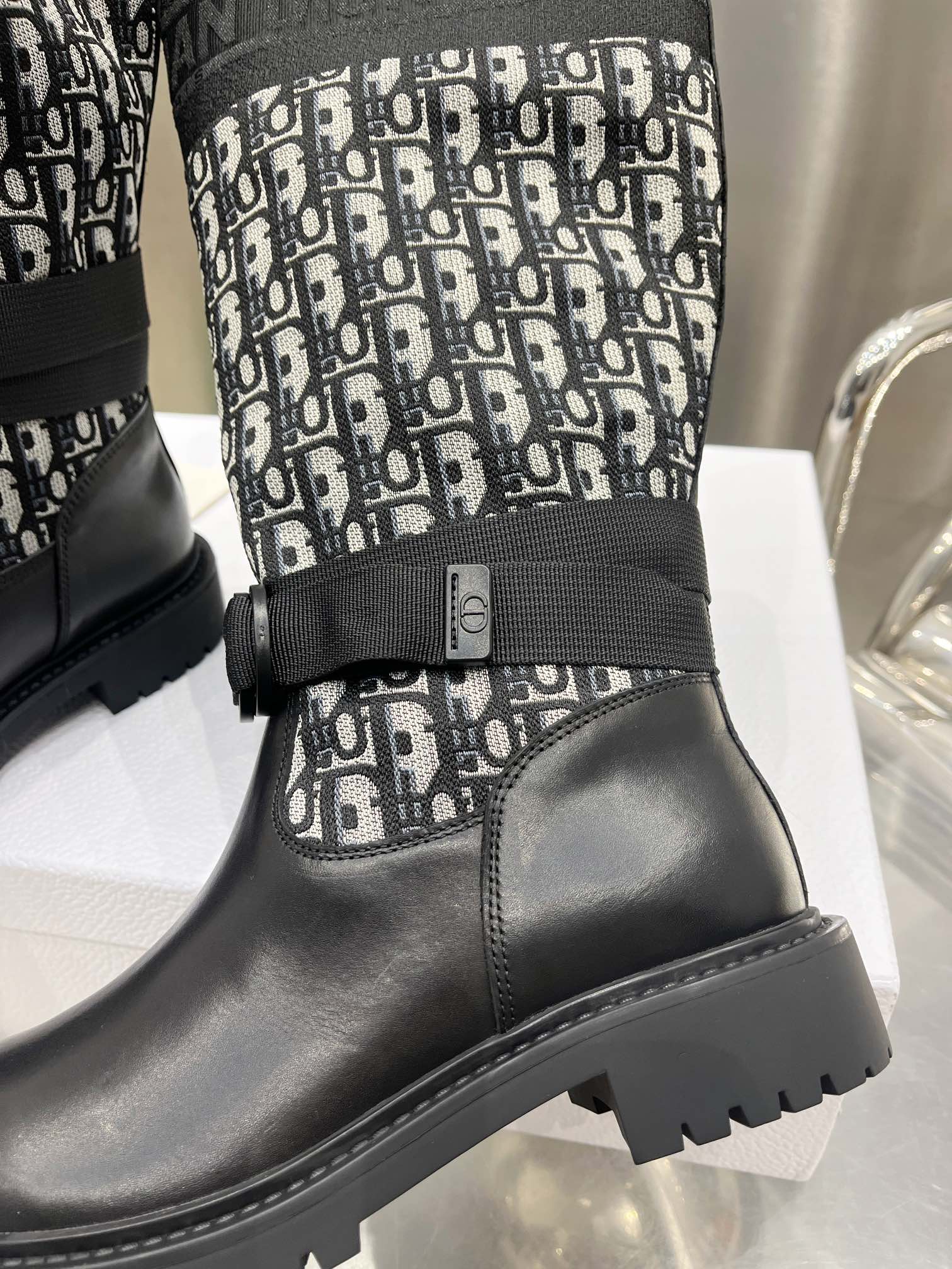 Dior Women's Black Leather Long Boots Soft Comfortable Size 35-41 9 i1698600117 2659 7