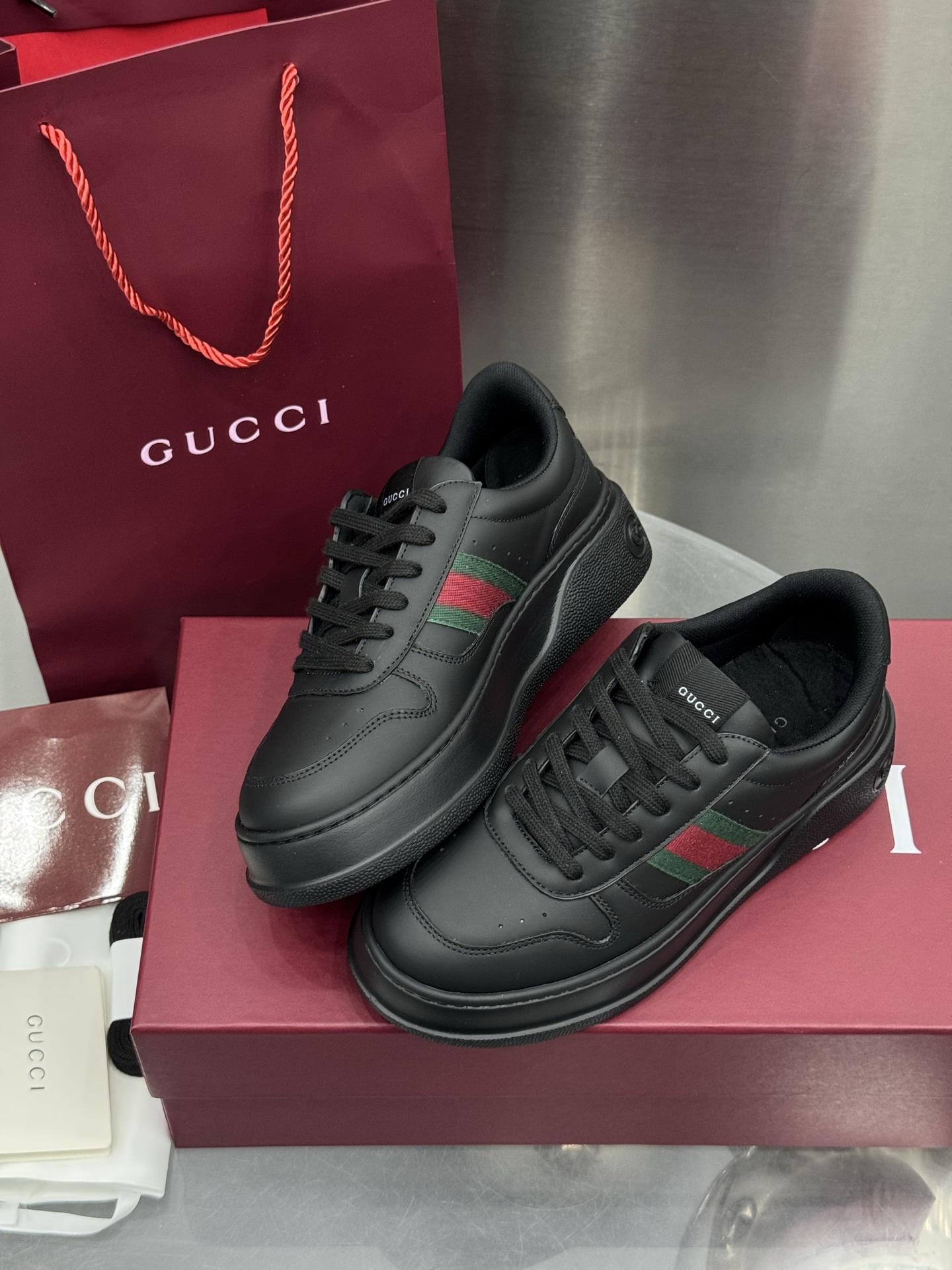 Gucci Retro Sneakers 2025 - Unisex Design, Runway Style, Premium Leather 5 i1760208467128 1003 0 2