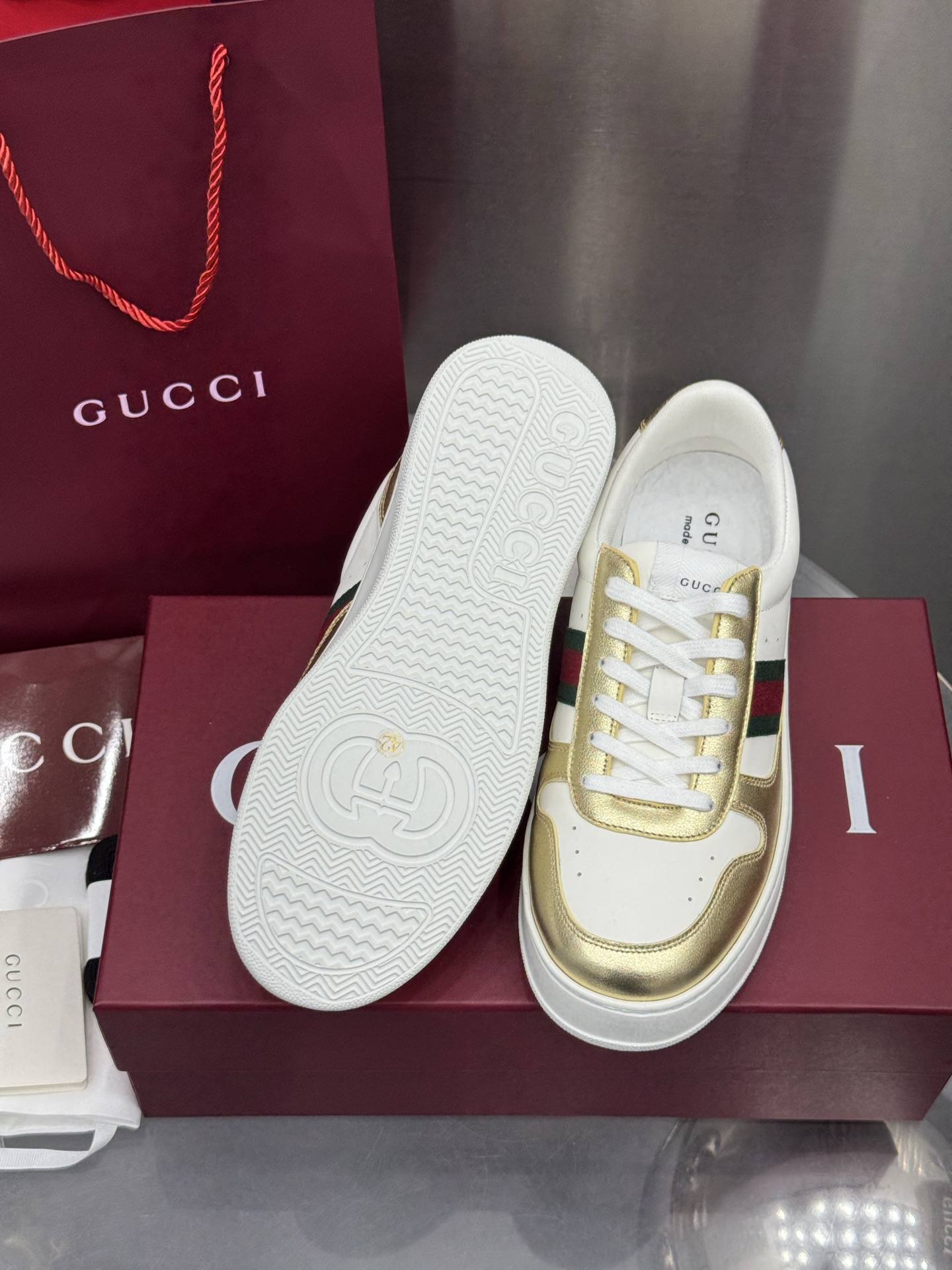 Gucci Vintage Sneakers 2025 - Luxury Retro Style, Unisex Design, Thick Sole 7 i1760208500447 1574 0 4