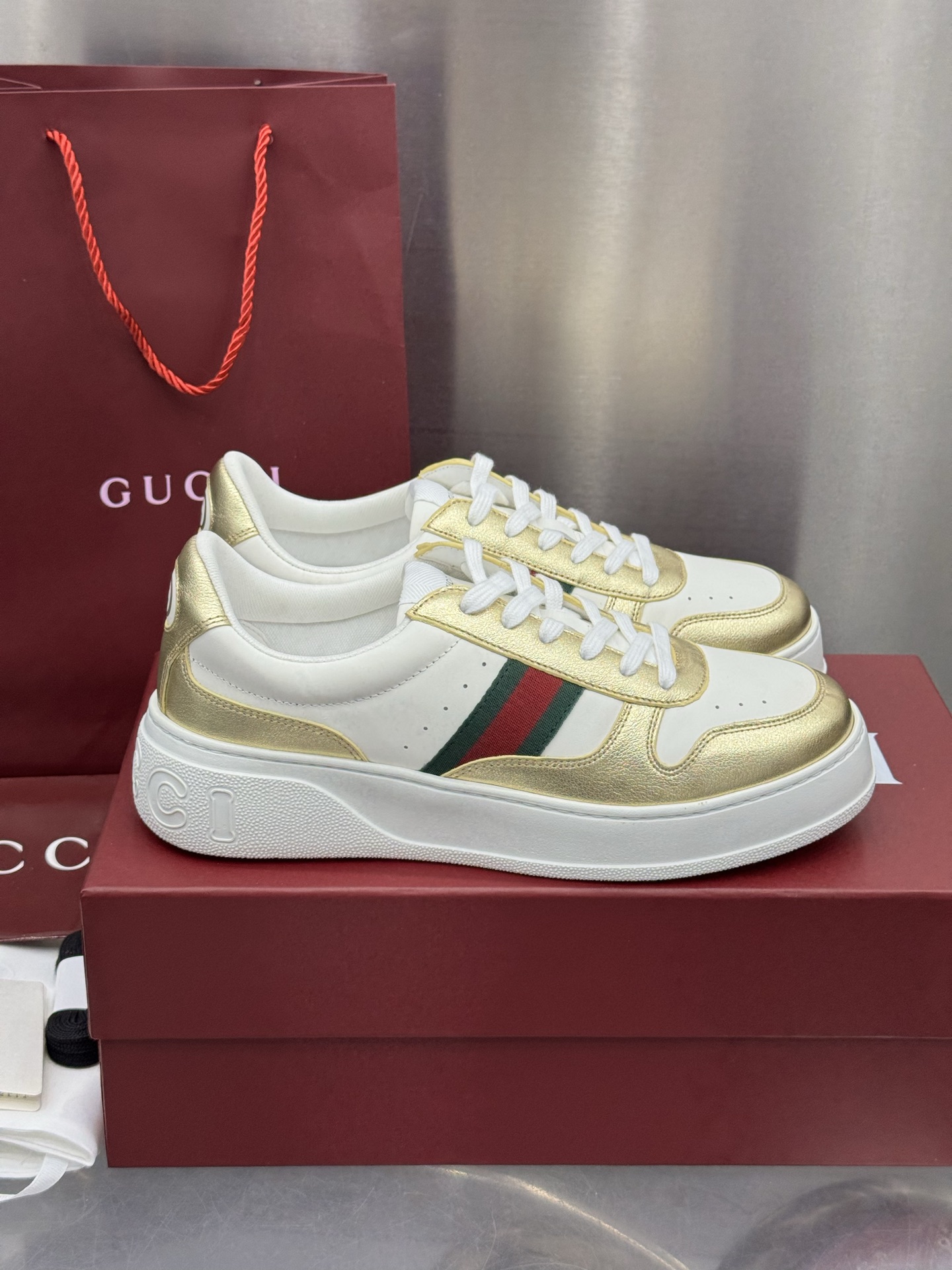 Gucci Vintage Sneakers 2025 - Luxury Retro Style, Unisex Design, Thick Sole 4 i1760208503164 1426 0 7