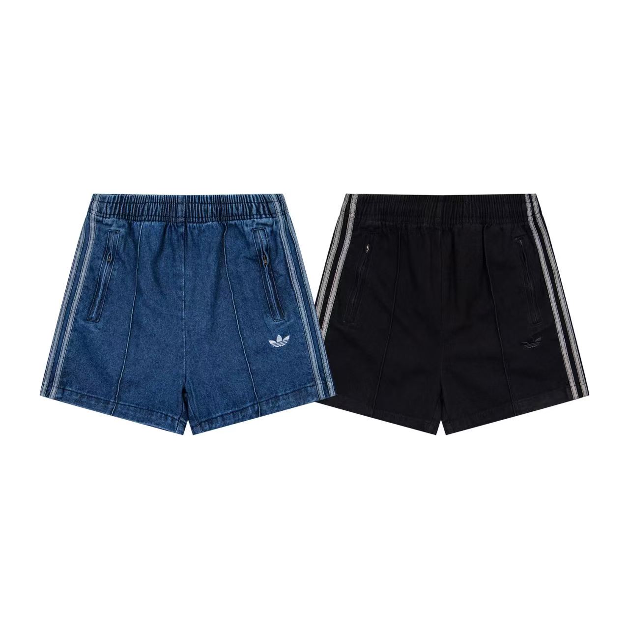 Modelo 2562 P85 Adidas trébol, pantalones cortos vaqueros de mujer, transpirables para deporte, con tres rayas. Colores…