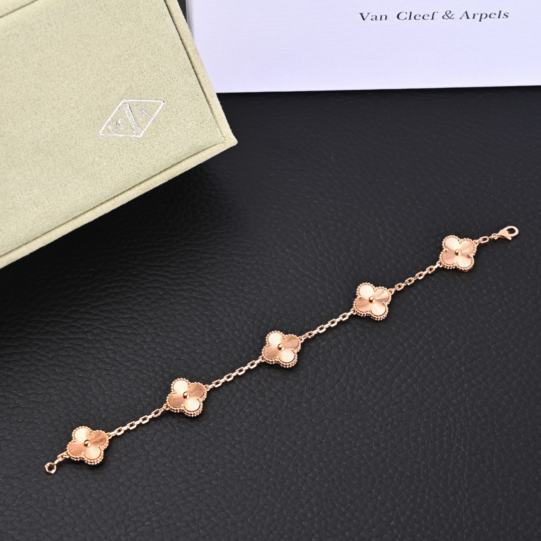 Van Cleef Arpels梵克雅宝VCA 四叶草五花手链 附包装
