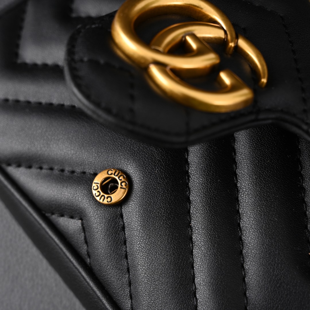 GUCCI古驰GUC GG Marmont MINI 超迷你马蒙链条包  细节展示
古驰包包