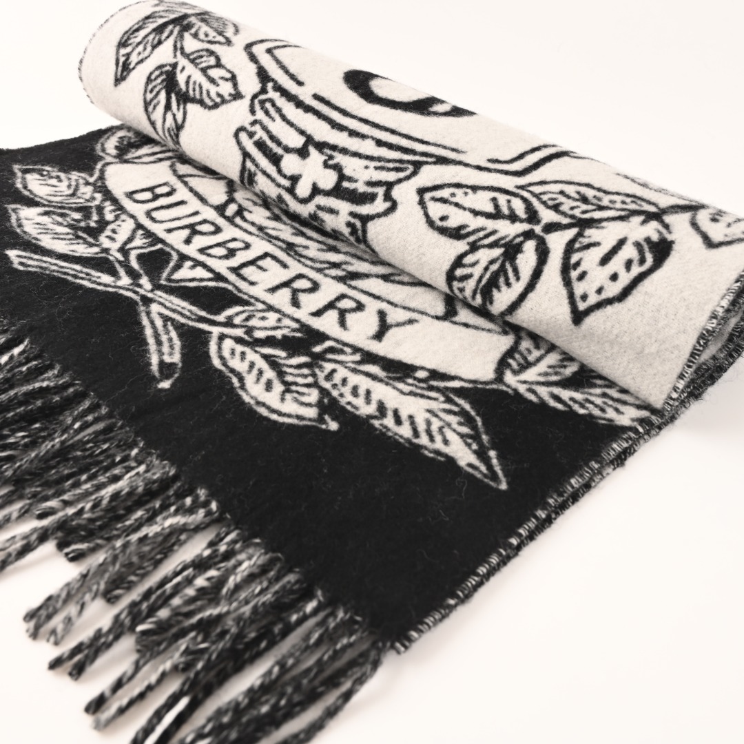 BURBERRY巴宝莉BBR 新风暴骑士双面羊绒披肩