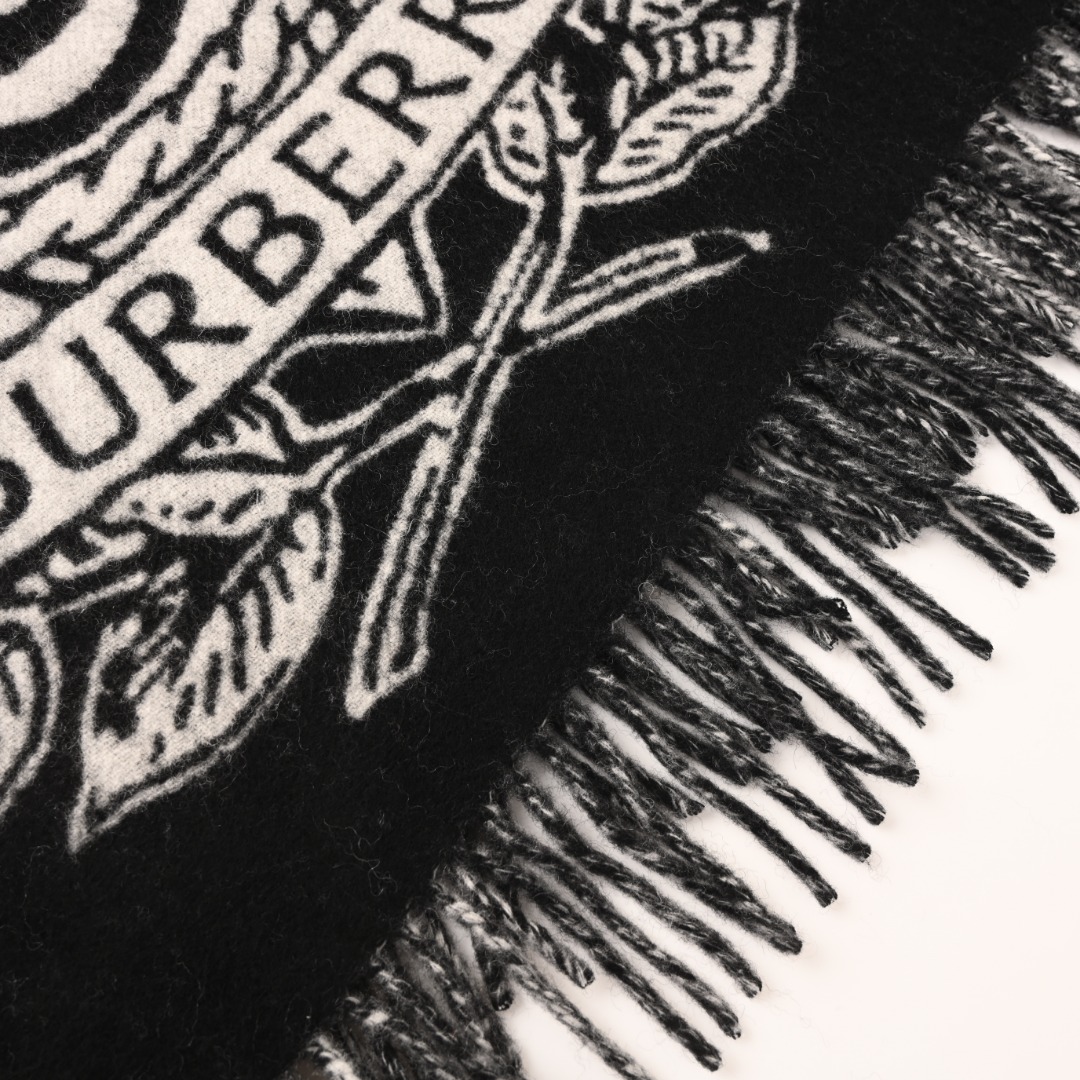 BURBERRY巴宝莉BBR 新风暴骑士双面羊绒披肩