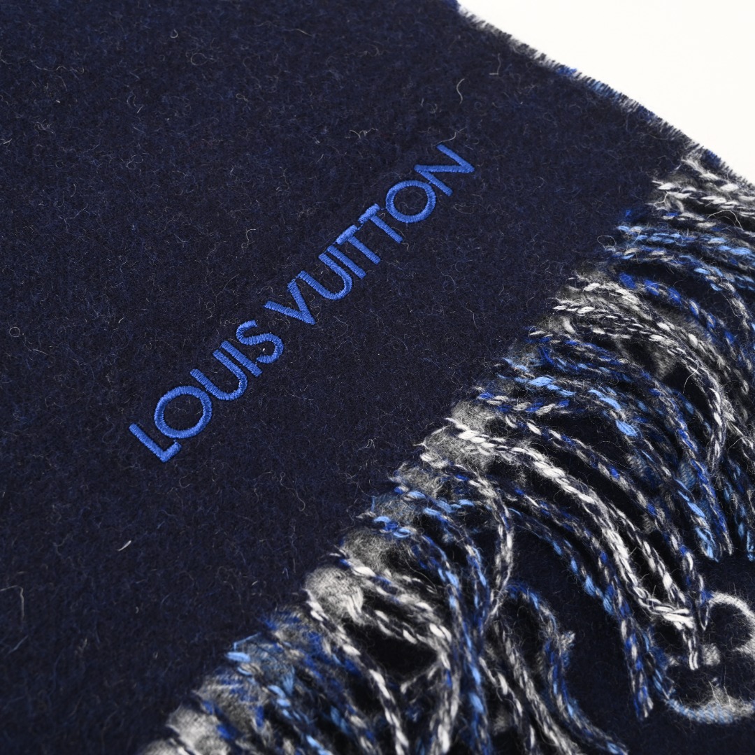 LOUIS VUITTON/路易威登LV 满印羊绒长围巾