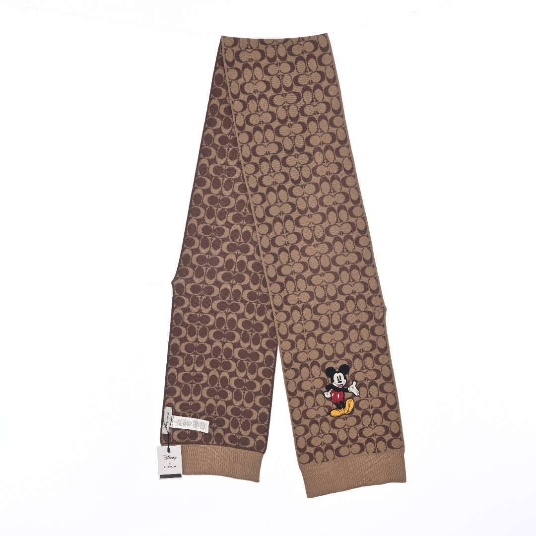 COACH/蔻驰 迪士尼系列双面Logo围巾