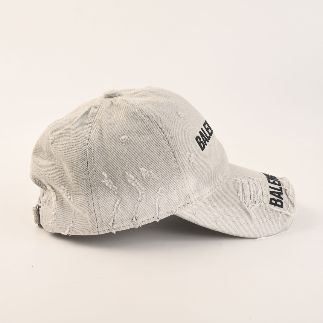BALENCIAGA巴黎世家BLCG 做旧破坏双层字母刺绣水洗软顶棒球帽鸭舌帽-Chinese UA Cheap High Quatity Brand Clothes Bags handbags Sneakers wholesale wholesaler seller from China Factory suppliers Fashion Clothing Shoes best Quality Beautiful Price BALENCIAGA巴黎世家BLCG 做旧破坏双层字母刺绣水洗软顶棒球帽鸭舌帽
