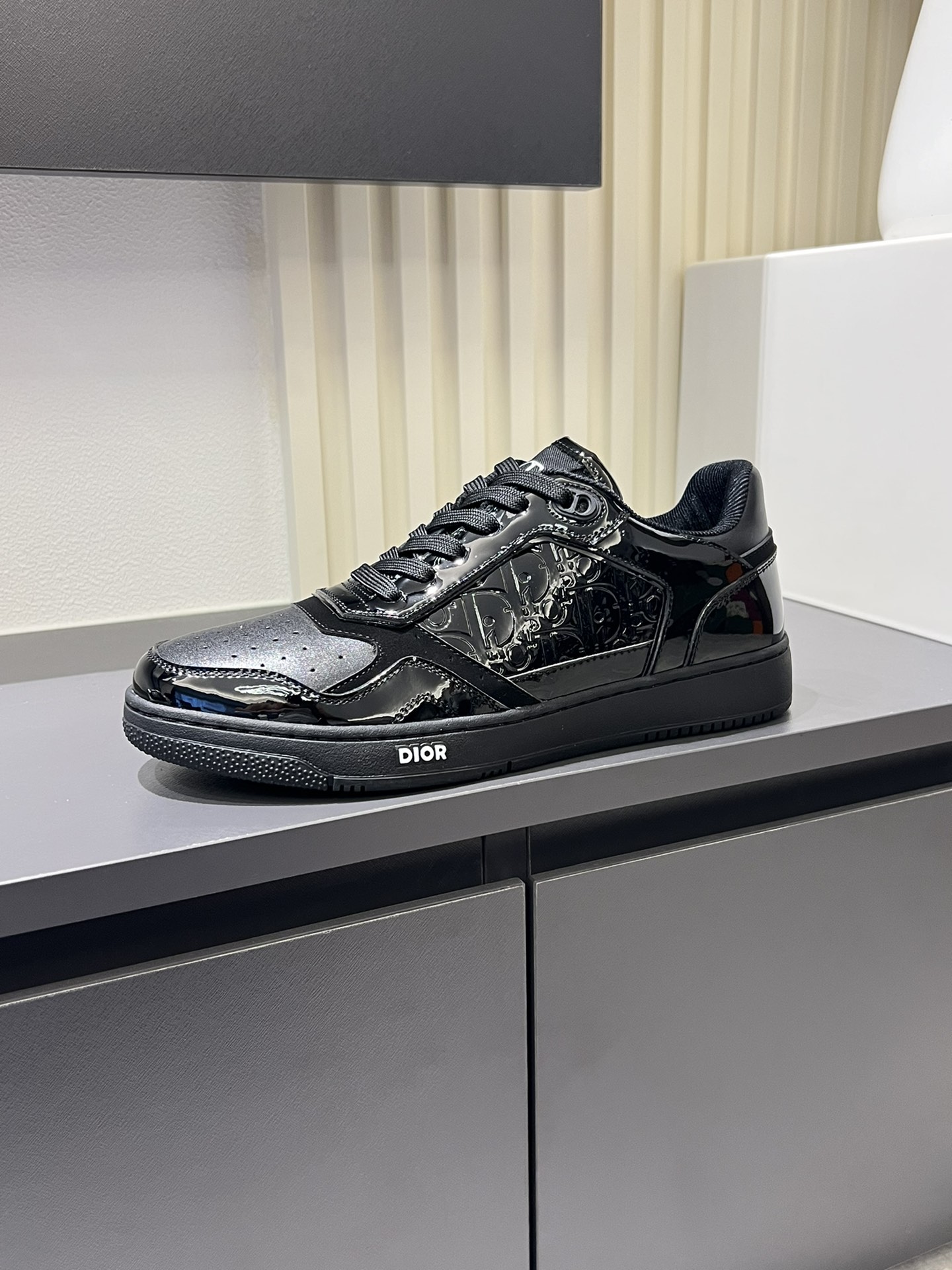 Dior B27 Low-Top Black Leather Sneakers, Men Size 38-44 6 i1717322713 6722 2