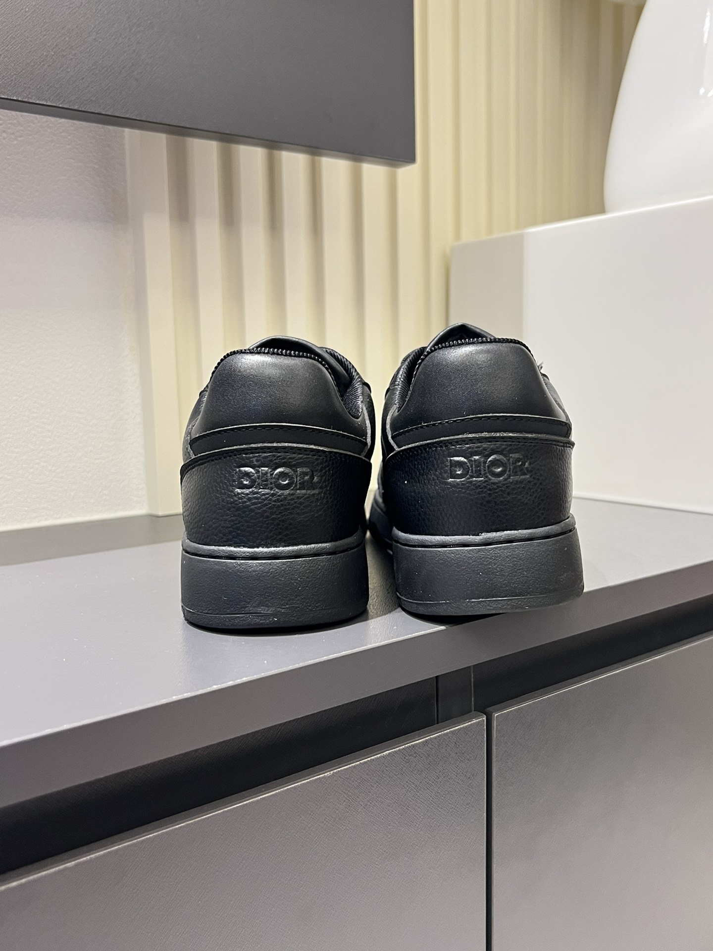 Dior B27 Black Leather Low-Top Sneakers CD Icon Lace-Up Casual Shoes 10 i1717323057 2144 8