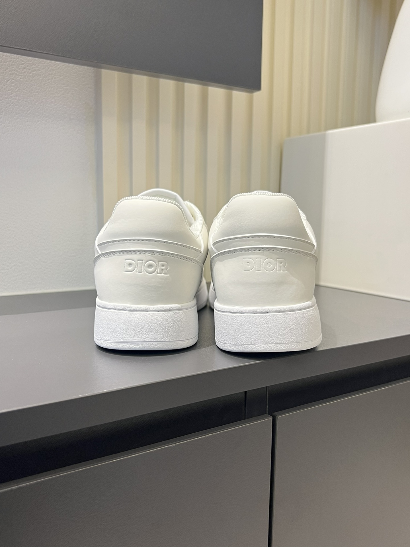 Dior B27 Low-Top Sneakers - White Leather with Oblique Print 10 i1717491545 8400 4