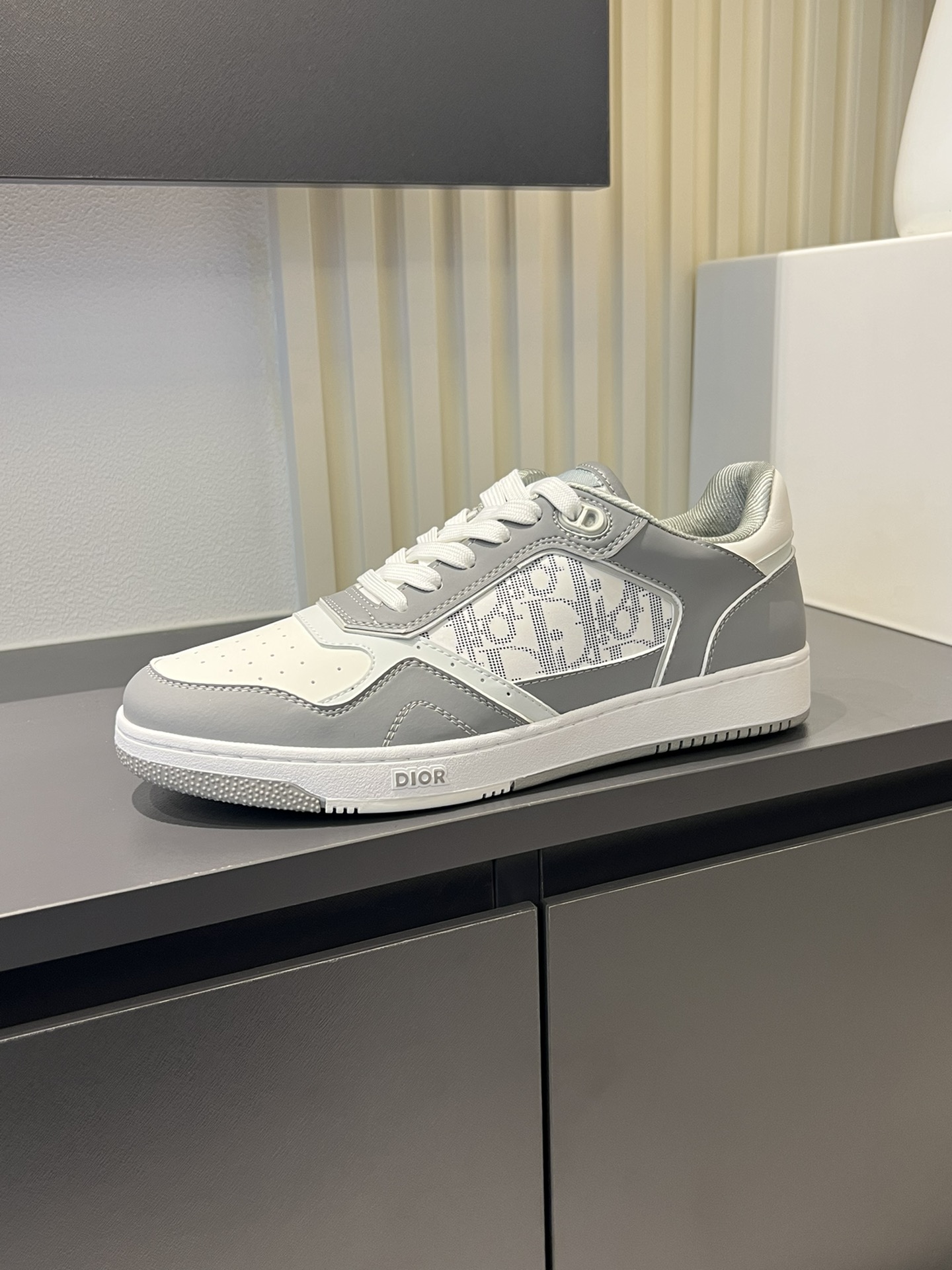 Dior B27 Low-Top Sneakers Grey White Oblique Casual Shoes Size 38-44 5 i1717491620 9044 5