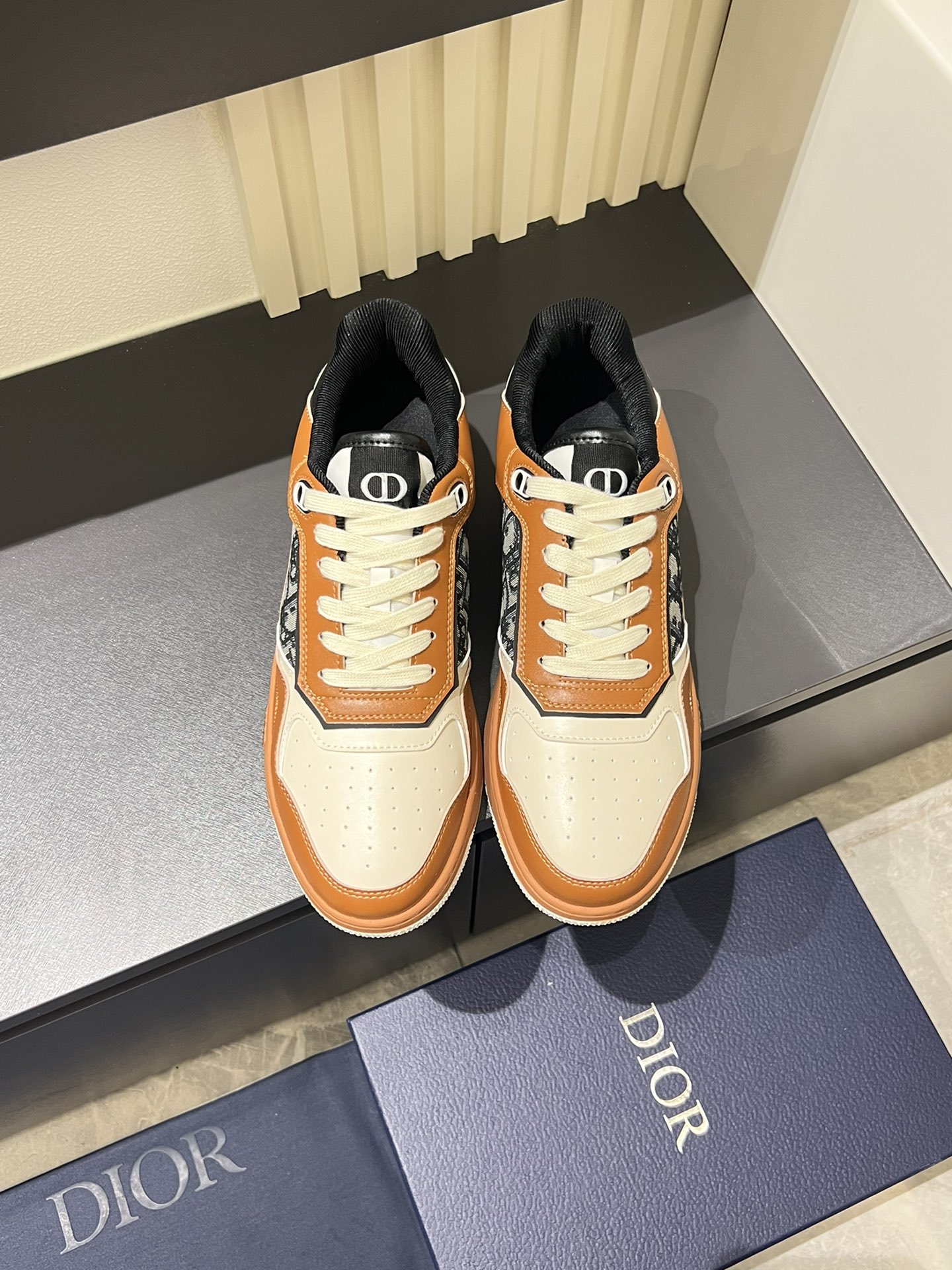 Dior B27 Low-Top Sneakers with Beige Oblique Print - Stylish & Comfortable 1 Dior B27 Low-Top Sneakers with Beige Oblique Print - Stylish & Comfortable