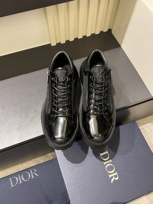 Dior Men's Classic Leather Sneakers - Retro California Style, Comfortable Fit 1 Dior Men's Classic Leather Sneakers - Retro California Style, Comfortable Fit