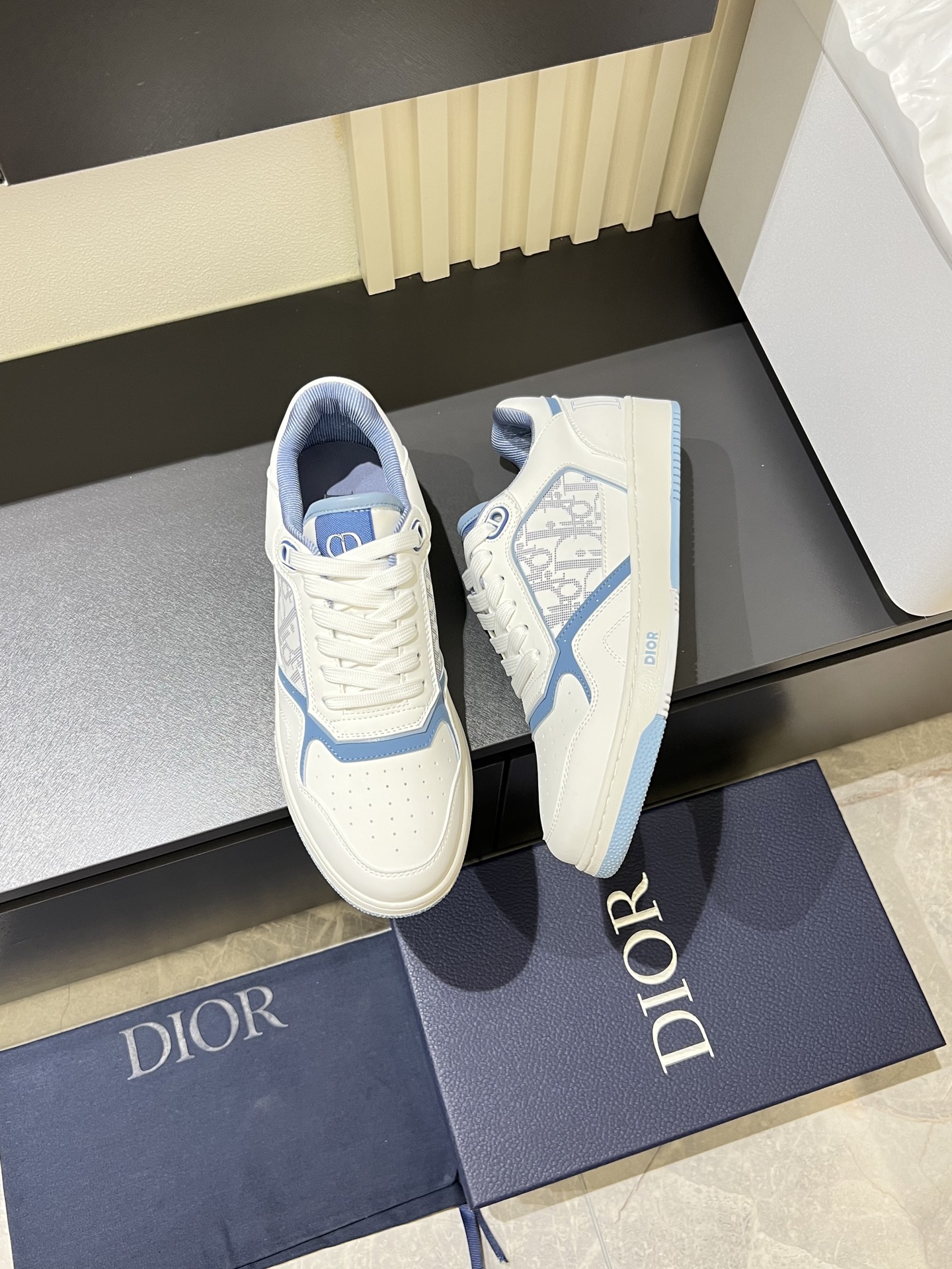 Dior B27 Casual Sneakers: High-Top Design, Iconic Oblique Print, Sizes 38-44 5 i1745833348251 758 0 5