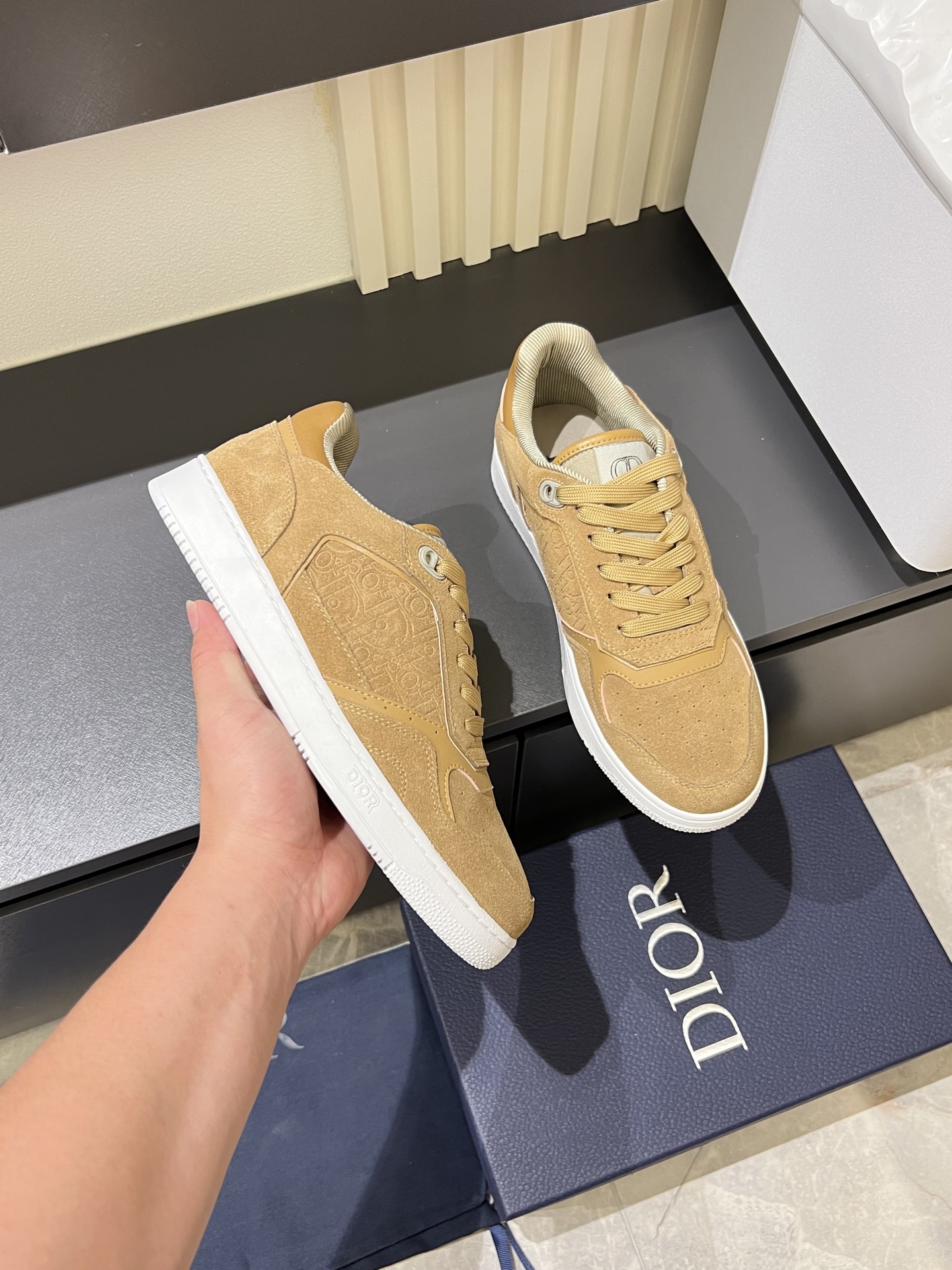 Dior B27 Beige Suede Low-Top Sneakers Casual Shoes 8 i1745833573309 6111 0 6