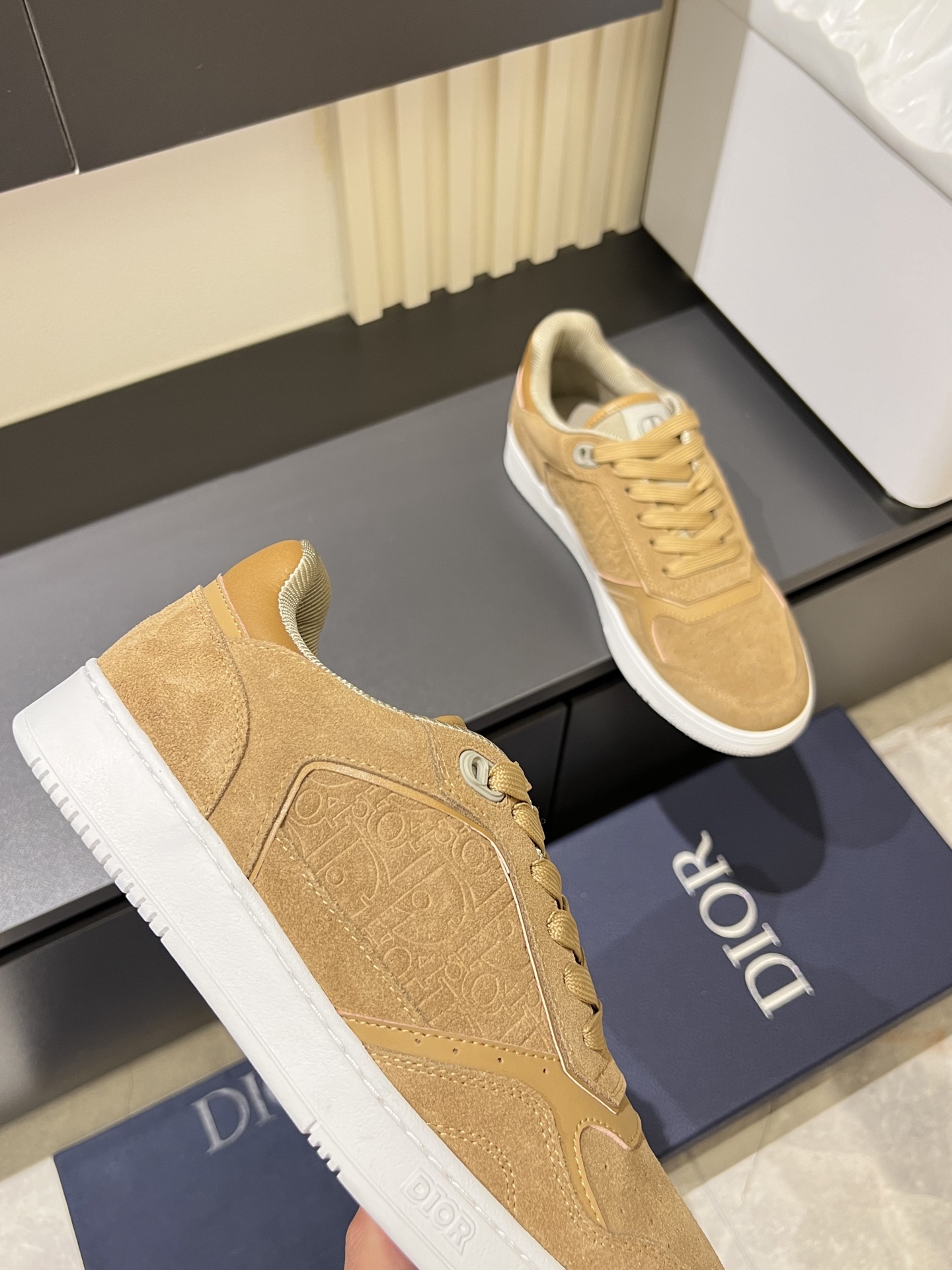 Dior B27 Beige Suede Low-Top Sneakers Casual Shoes 7 i1745833573316 7275 0 8