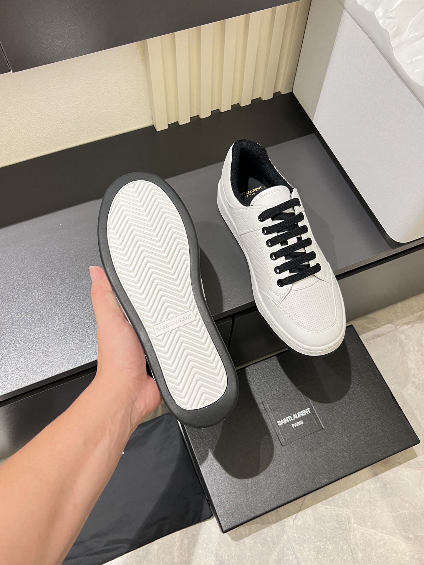Saint Laurent White Leather Court Classic Sneakers Size 38-44 8 i1751038103489 8464 0 7