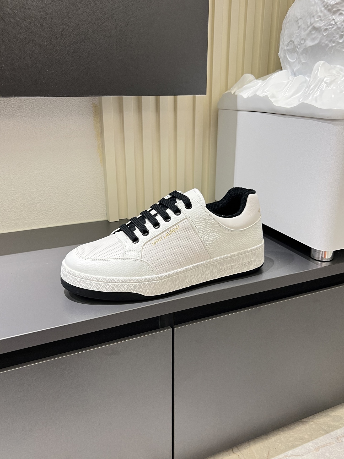 Saint Laurent White Leather Court Classic Sneakers Size 38-44 6 i1751038103588 8833 0 3