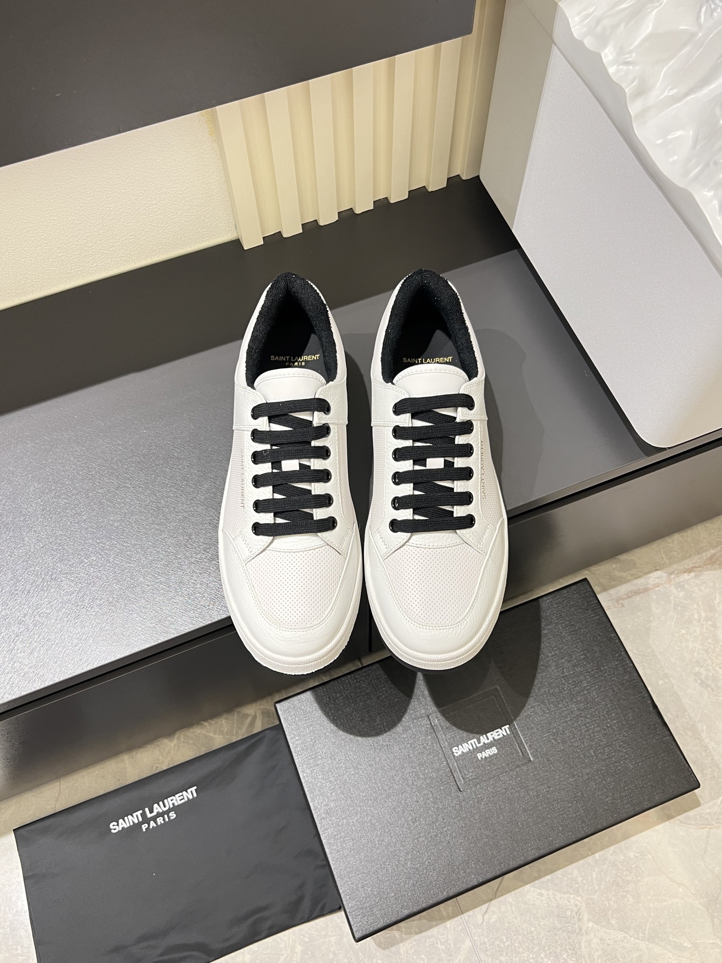 Saint Laurent White Leather Court Classic Sneakers Size 38-44 2 i1751038105791 6859 0 4