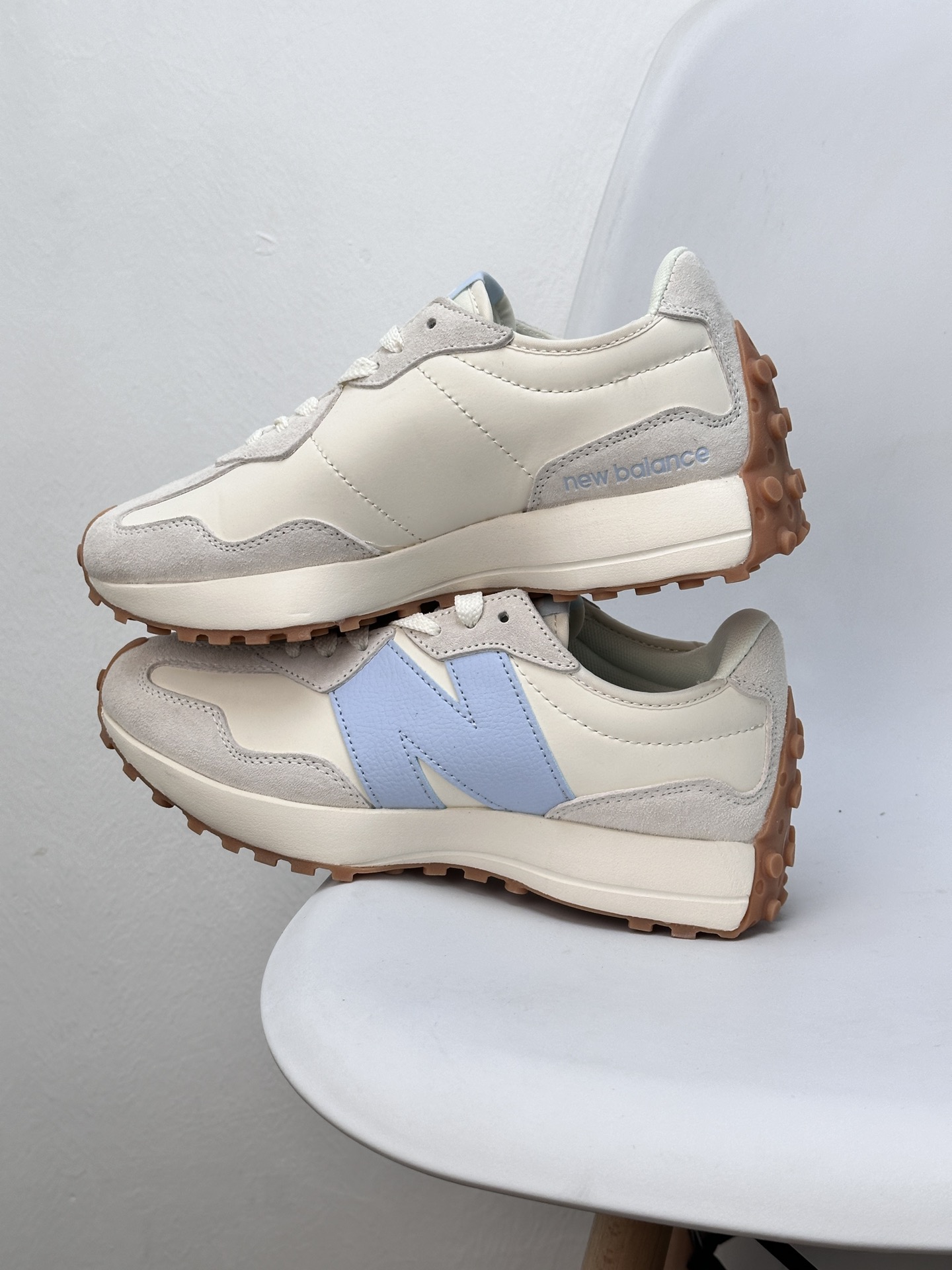 New Balance 327 Retro Sneakers - Leather, Suede, and EVA Midsole (MS327OT) 5 i1734676262 6140 5