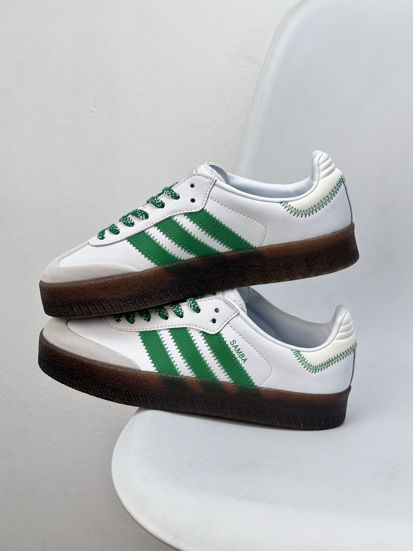Adidas Originals Sambae "Dark Green" Thick-Soled Casual Sneakers IE9105 5 i1745395050096 2559 0 3